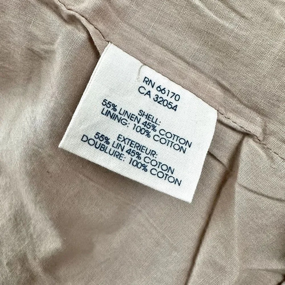 EDME & ESYLLTE x ANTHROPOLOGIE | NWT Linen Gilded Lily Skirt Beige Metallic | 14 - Picture 8 of 9